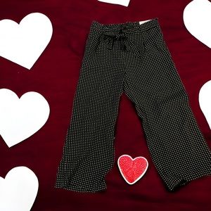 ANN TAYLOR FACTORY The Tie Waist Pant Mid Rise Size L Black & White NWT